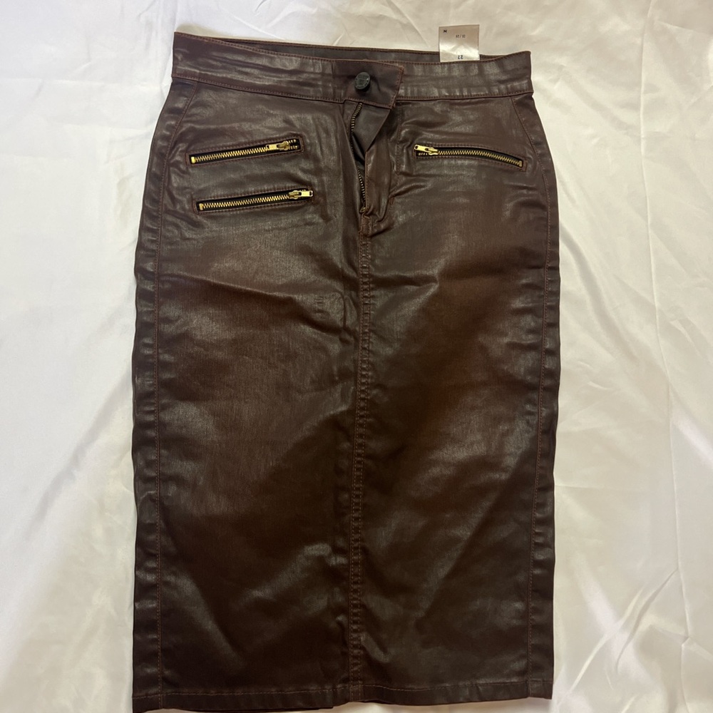 Guess Brown Pencil Skirt Knee-Length Casual